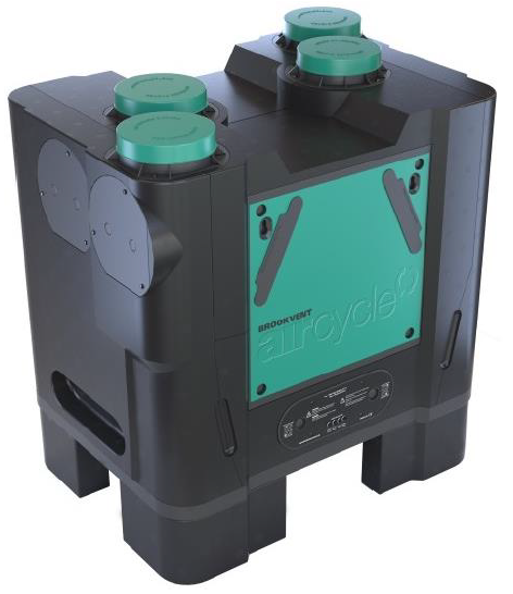 rekuperator z odzyskiem ciepła do średnich oraz dużych apartamentów oraz większych domów.