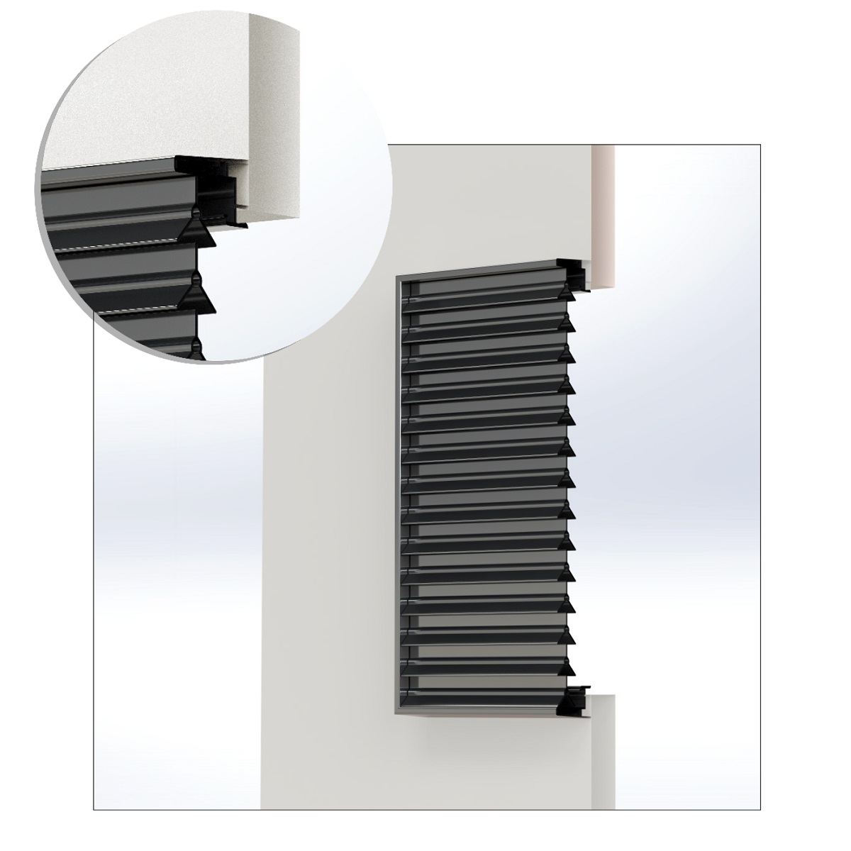 montaż do powierzchni elewacji kraty wentylacyjnej