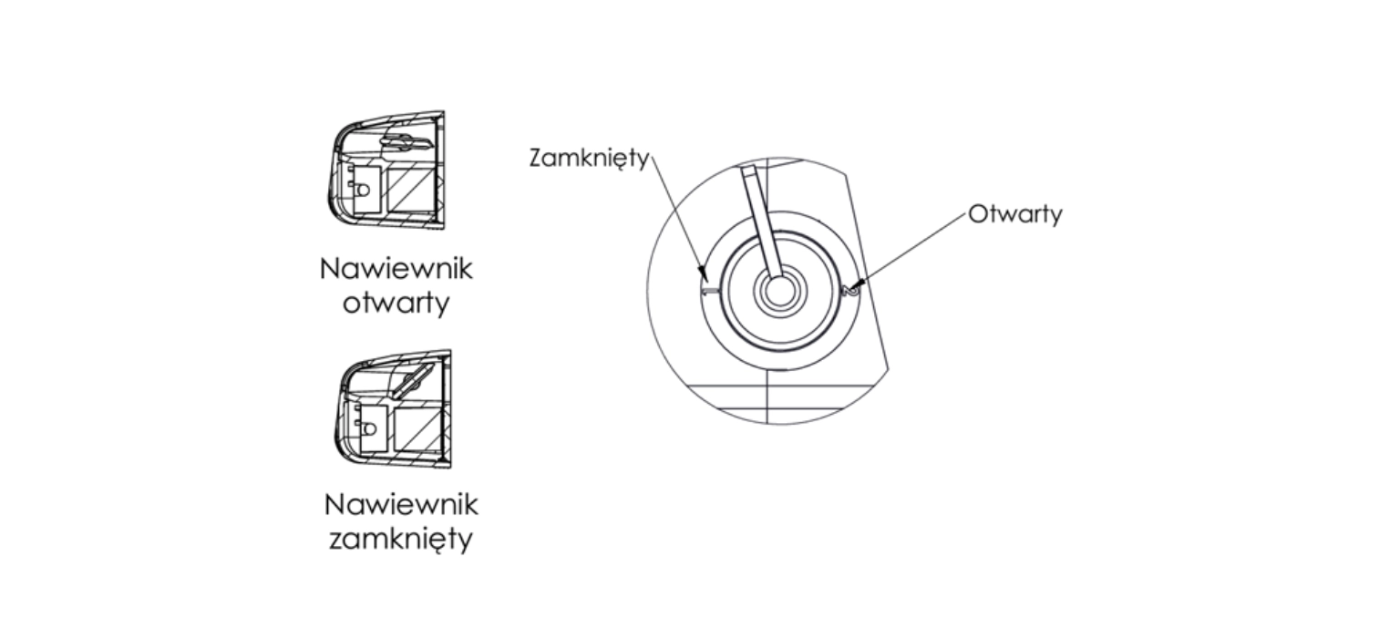 Nawiewnik okienny ciśnieniowy PRESS Aqustic
